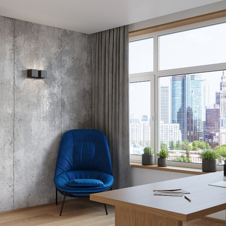 Nástěnné svítidlo LED QUAD 2xG9 Nástěnné svítidlo nahoře dole Černá SOLLUX