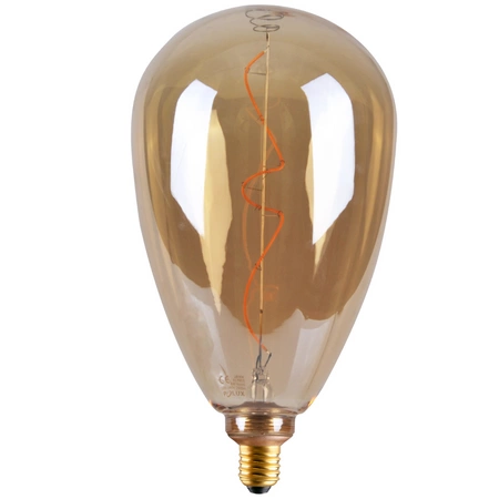 Dekorativní LED žárovka E27 FILAMENT S173 4W 260lm 1800K Teplá bílá 320° DecoVintage Amber GOLDLUX (Polux)