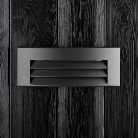 Zahradní nástěnné svítidlo. elevace. venkovní svítidlo E27. tmavě šedá IP54