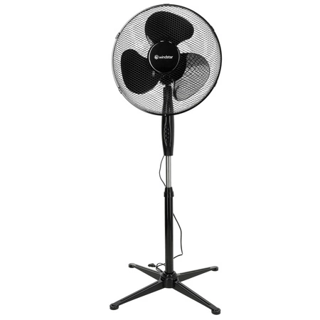 Podlahový ventilátor Stojanový větrný mlýn KOBI 45W 43cm černý