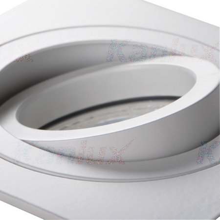 LED GU5.3 Square White Seidy Kanlux Bodové LED svítidlo pro zápustnou montáž