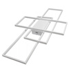 Geometrické stropní svítidlo PLAFON LED lustr 130W 3000K-6500K bílá + dálkový ovladač