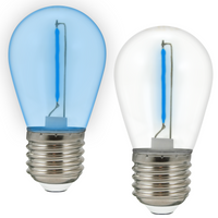 LED žárovka E27 FILAMENT 0.3W Blue pro Girland PARTY GOLDLUX (Polux) SET 2 ks.