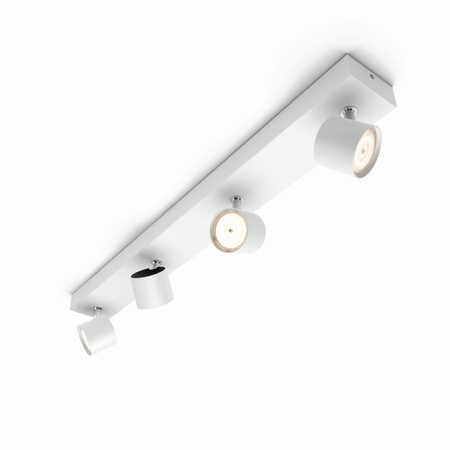 LED STAR stropní svítidlo 4x 4,5W 2700K stmívatelné reflektorové svítidlo pohyblivé bílé PHILIPS