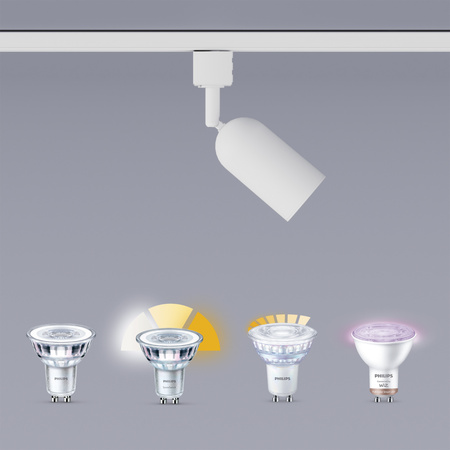 Sada závěsných světel pro autobusy 1m + 3x LED GU10 jednofázová bílá EasyLink Shea Philips