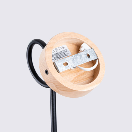 Nástěnné svítidlo E27 Natural Wood Black Ember Peach Puff SL.1476 Sollux