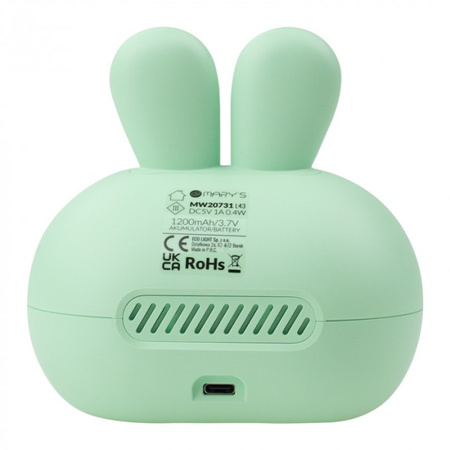 Dětský elektronický budík zelený USB dobíjecí 1200mAh MARY'S KINGDOM