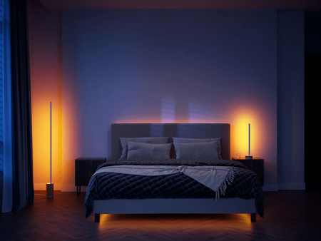 Stolní lampa SIGNE GRADIENT LED Dub EU/UK 11,8W CCT RGB PHILIPS HUE Bluetooth Zigbee