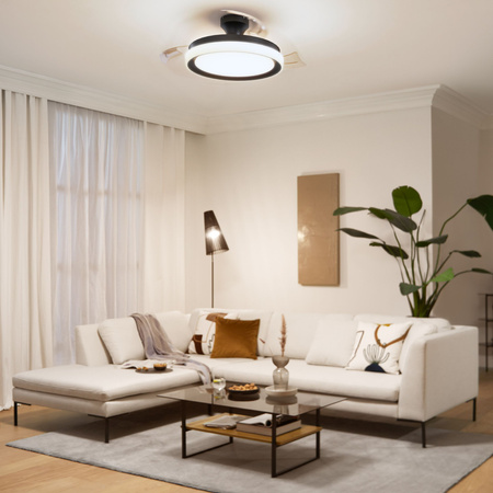 Stropní svítidlo LED Plafond 28+35W 4500lm 2700-5500K Black Bliss Philips