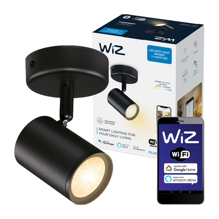 Stropní svítidlo LED SPOT RACK 5W 2700-6500K Black SMART WiFi WiZ