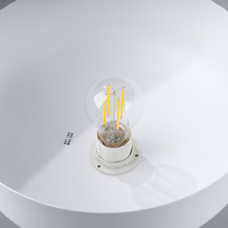 MARION E27 Bílá skandinávská závěsná lampa SOLLUX