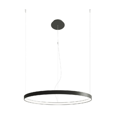 LED závěsné stropní svítidlo RIO 50W 4000K Lustr kulatý 78cm černý SOLLUX