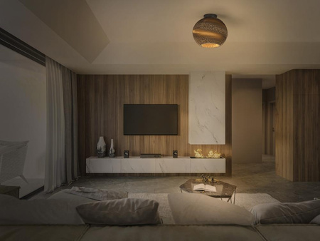 Dekorativní povrchová stropní lampa E27 kartonová hnědá dekorace Ledvance