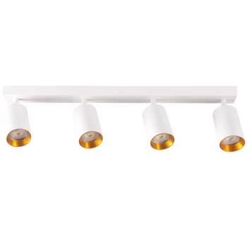 Páskové svítidlo Stropní a nástěnné LED svítidlo 4 x GU10 MARIBEL White GOLDLUX (Polux)