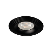 Stropní svítidlo LIGLO DSO GU10/GU5,3 Round Matte Black KANLUX pro zápustnou montáž