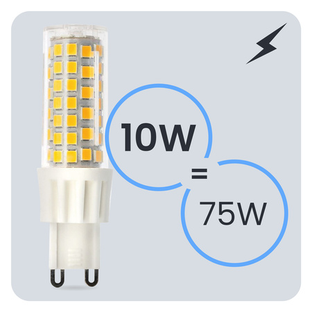 Žárovka LED G9, KAPSLE 10W = 75W 970lm 4000K neutrální bílá 360° LUMILED