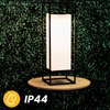 LED solární lampa Venkovní zahradní stojící lucerna 3000K IP44 38cm soumrakový senzor