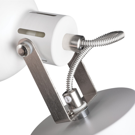 Stropní svítidlo LED E14 s reflektorem nastavitelné kulaté bílé stříbrné Derato Kanlux