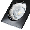 Kruhové podhledové svítidlo nastavitelné GU5.3 GU10 Square Black Nesta Kanlux Point Luminaire