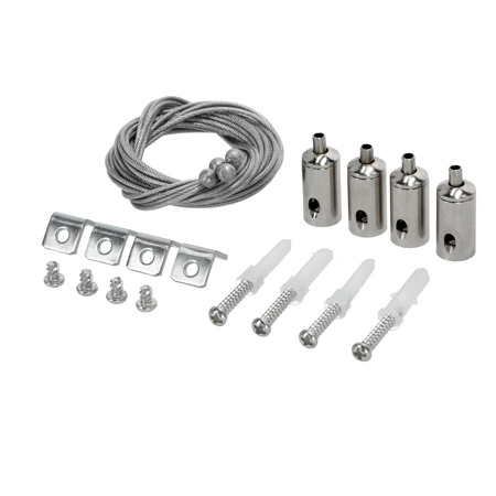 Montážní sada kabelů pro zavěšení LED panelů Steel Kobi