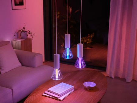 LED žárovka E27 trojúhelníková 6,8W = 60W 500lm 2000-6500K CCT + RGB FILAMENT SMART Smart Bluetooth ZigBee White and Color Ambiance Philips HUE