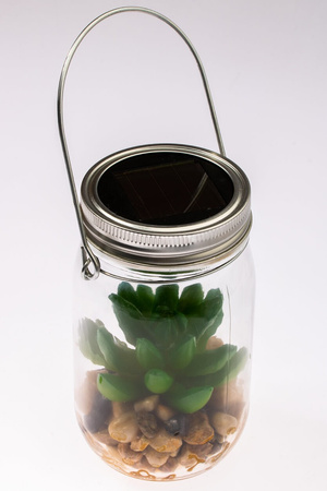 LED solární zahradní lampa Závěsná nádoba na zahradu 13.5 cm VO1925 VOLTENO