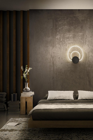 LED stropní nástěnné svítidlo Povrchová nástěnná lampa 12W 960lm CCT Dekorativní šedá Helios Wall Ledvance