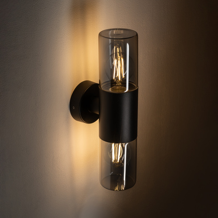 Venkovní zahradní lampa E27 černá Vodotěsná IP44 Moderní nástěnná lampa IDA 11372 Nowodvorski