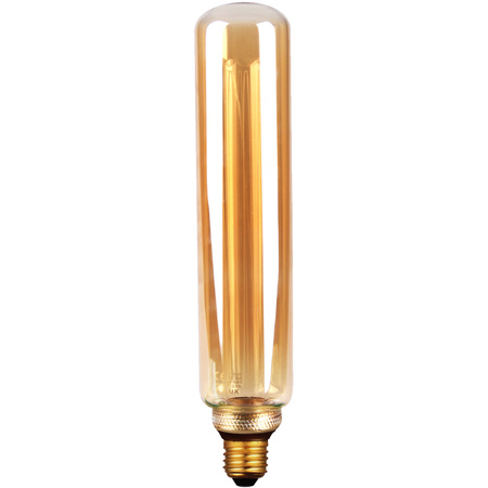 Dekorativní LED žárovka E27 T60 4W 180lm 1800lm Teplá bílá 320° DecoVintage Amber Pillar GOLDLUX (Polux)