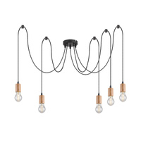 Stropní závěsné svítidlo E27 Black Industrial Dollien Rabalux