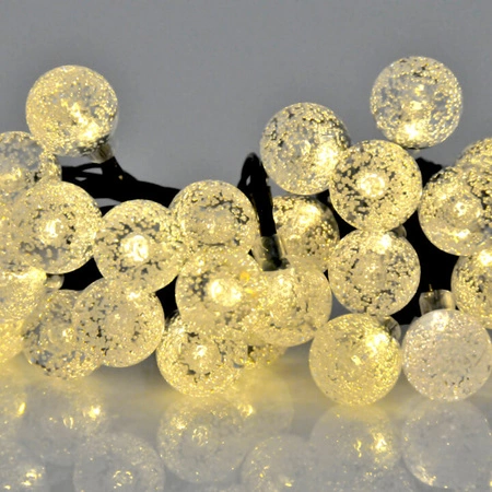 Zahrada SOLÁRNÍ GARLAND DEKORATIVNÍ Světelný řetěz 30 kuliček 2700K heat GOLDLUX (Polux)