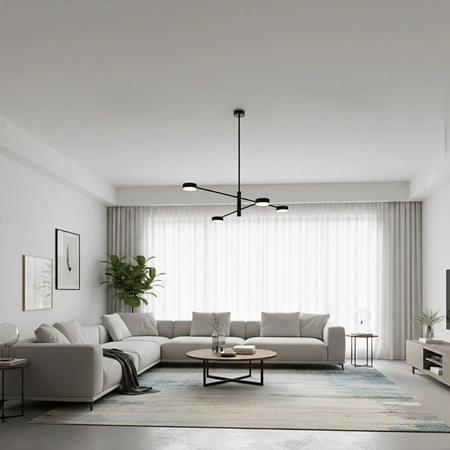 LED závěsné stropní svítidlo 4x GX53 Wall Black OVILO LUMILED