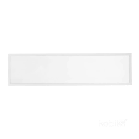 Povrchový LED panel 40W 4400lm 4000K 90° neutrální UGR19 bílý 30x120cm Capri Pro Kobi