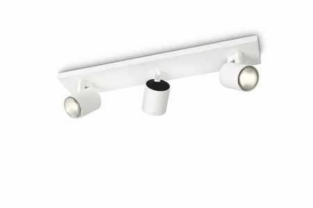 Stropní svítidlo LED RUNNER 3x GU10 Reflektor pohyblivé svítidlo Bílá PHILIPS