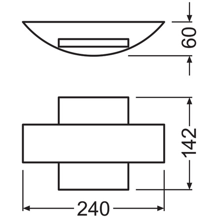 Nástěnné svítidlo fasádní svítidlo venkovní svítidlo 11W 410lm 3000K Endura Style Shield LEDVANCE