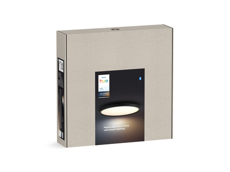 Plafond LED stropní svítidlo pro povrchovou montáž 21W 2450lm IP20 White Ambiance TW Black 39,5cm Smart SMART Zigbee Bluetooth Aurelle Philips HUE