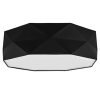 Stropní svítidlo Plafond KANTOOR BLACK Round 52cm 4xE27 15W 1567 TK Lighting
