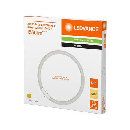 Kruhová LED zářivka 2GX13 T5 11,6W 1550lm 3000K Warm 120° Ledvance