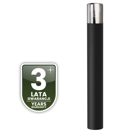 Venkovní stojací stožáry Zahradní lampa pro žárovku E27 Černé sklo IP54 80 cm SALVIA LUMILED