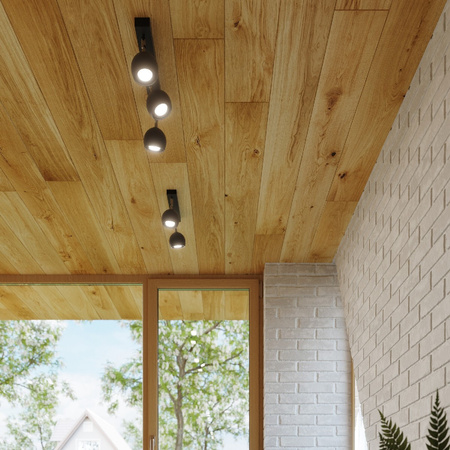 OCULARE stropní svítidlo 3xGU10 Reflektor Halogenové svítidlo Pohyblivé 45cm Černá SOLLUX