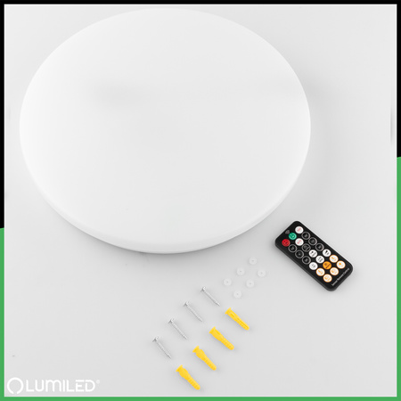 LED Plafond Povrchová montáž 24W 4000K CELIS Round IP44 Senzor pohybu ALS LUMILED
