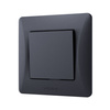 1pólový spínač 10A Povrchová montáž Černá BINERA VIDEX
