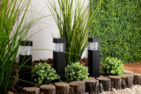 Solární LED lampa sloupek 40cm, NARIS LUMILED