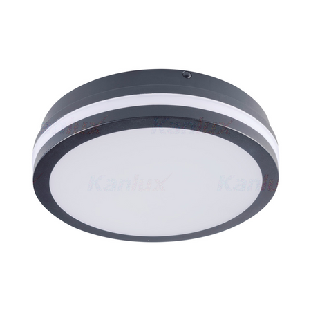 Stropní LED zahradní lampa 24W 1920lm 26 cm s pohybovým senzorem BENO KANLUX
