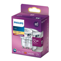 Sada 2x LED halogenová žárovka GU10 PAR16 4,6W = 50W 355lm 2700K Teplá 36° PHILIPS