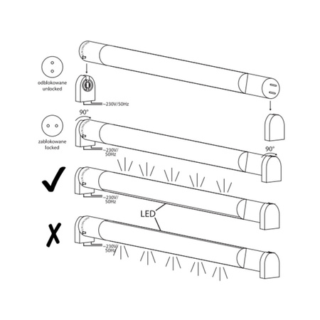 LED SKLENĚNÁ LAMPA G13 120CM 18W 230V 4000K High Lumen Ecolight