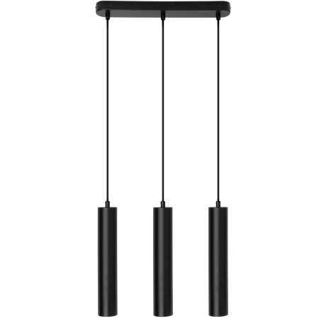 Stropní závěsné svítidlo 29cm Reflektor 3x GU10 LED SOPLO Black LUMILED