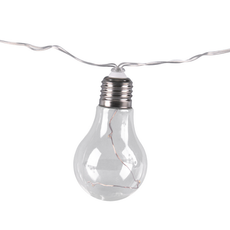 Venkovní zahradní girlanda světelný řetěz 20 LED 2700K