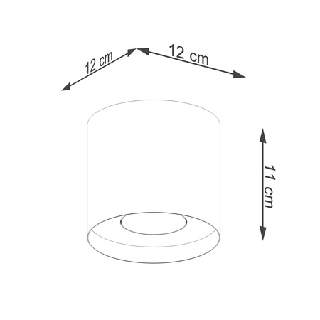 SOLLUX MIKA Spot Tuba GU10 White Minimalistické svítidlo pro povrchovou montáž