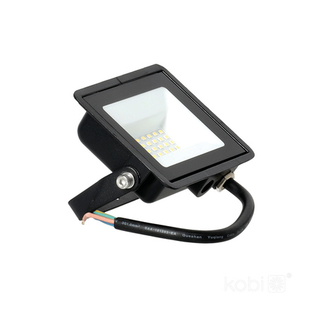 Venkovní LED reflektor Zahrada 20W 1620lm 6500K Cold 120° IP65 IK05 Black MH Kobi